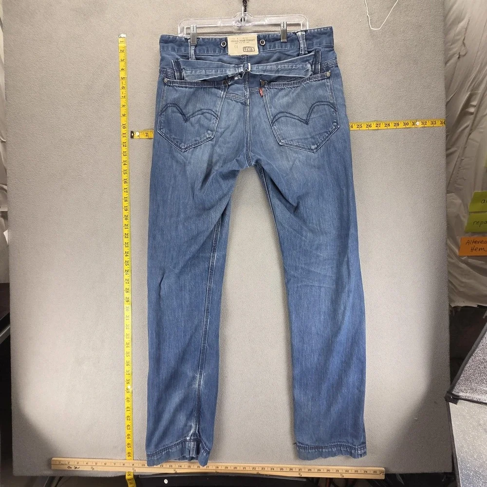Vintage Levis Engineered Jeans Mens 34x34 Blue Buckle Back Button Fly